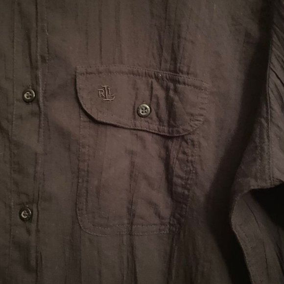 Lauren Ralph Lauren Other - 💎 RALPH LAUREN SWIM COVER UP BUTTON DOWN SHIRT GAUZE LIKE SHEER XXL - NWOT 💎
